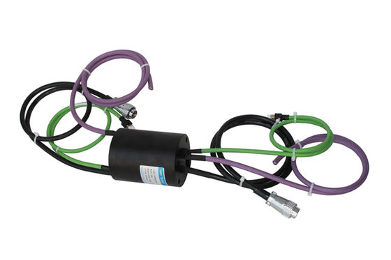 Conector eléctrico giratorio con anillos de resbalón de señal Ethernet 10A IP54 1000M