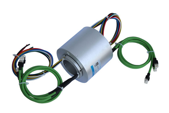 Anticorrosión Compacto anillo deslizante 1circuito 1000M Ethernet 8circuitos 15A