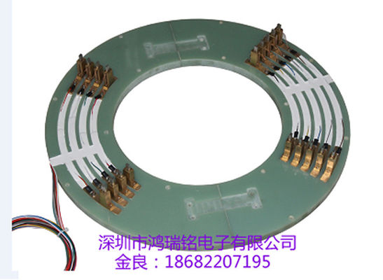 12 Circuitos Pancake Slip Ring Corriente 5A para equipos industriales