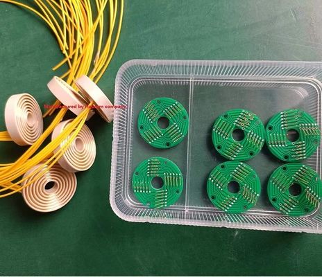 5 circuitos 10A Pcb anillo de deslizamiento 380VAC/VDC con contacto de metales preciosos