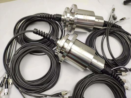 2 canales Fibra óptica coaxial articulación rotativa 4000 RPM Alta velocidad IP54