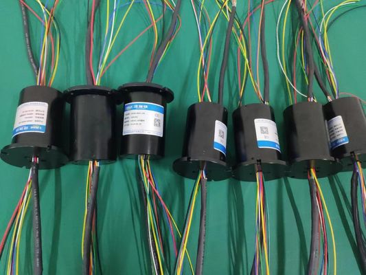 24 Circuitos anillo de deslizamiento integrado con transmisión constante para equipos de ensayo