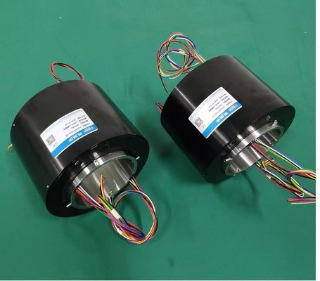 600rpm 85mm Through Hole Slip Ring 24 Circuits 25A Aluminum Alloy
