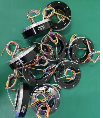 7 circuitos 5A 6000rpm Pancake anillo de deslizamiento con contacto de metales preciosos