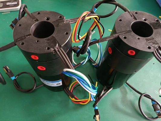 6 canales de baja torsión de anillo de resbalón híbrido que transfiere señal HF USB y Ethernet