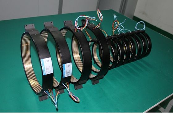 Anillo de deslizamiento del motor eléctrico de contacto de metales preciosos 9 circuitos que transmiten 10A por cable
