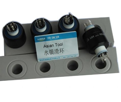 Four Circuits Mercury Slip Ring With Two Rings 30A 4A For Industrial Machinery