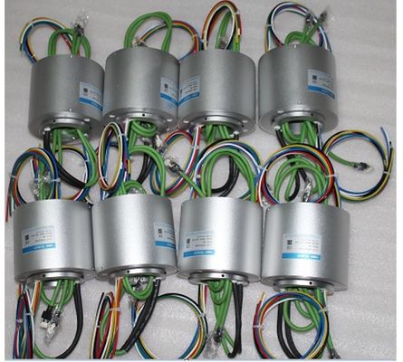15A IP65 100M/1000M Ethernet anillo de deslizamiento 500rpm unión eléctrica rotativa