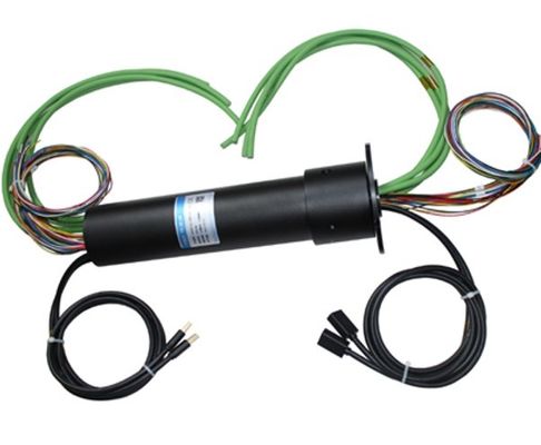 15A IP65 100M/1000M Conector rotativo eléctrico con anillo de deslizamiento Ethernet