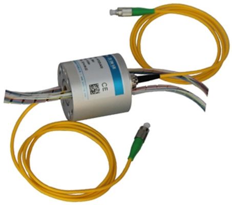 Anillo de deslizamiento de fibra óptica compacta 1 circuito Fibra / 24 circuitos 20A corriente IP68