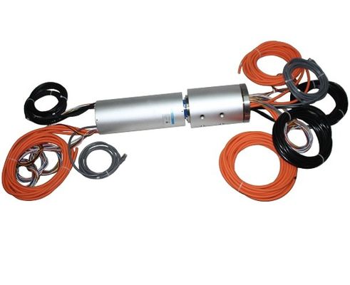 6 Circuitos 50A Anillo de deslizamiento conductor de 3 canales con amplia temperatura de trabajo