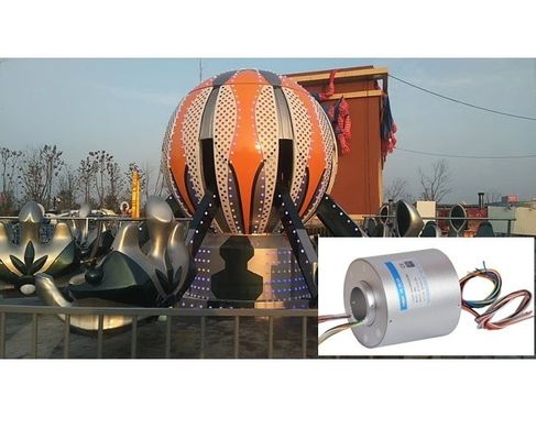 ID 30mm 24 Circuits 15A Hollow Shaft Slip Ring Higher Stability
