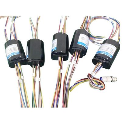 0.1~100A 1500 rpm Anillos de deslizamiento rotativos Anillos de deslizamiento eléctricos pequeños Antidisturbios