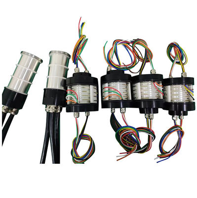 500VAC/VDC Anillo de deslizamiento eléctrico 200A Corriente grande en 5 circuitos y 1 circuito