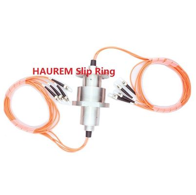 Cuatro canales coaxiales anillo de deslizamiento óptico rotativo 2000RPM 440VAC