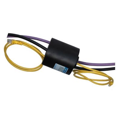 IP54 500rpm Fibra óptica articulación rotativa 1 circuito Fibra / 12 circuitos 20A / 24 circuitos señal