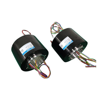 48 Circuito de anillo de deslizamiento híbrido que transfiere señal HF USB y Ethernet con eje sólido