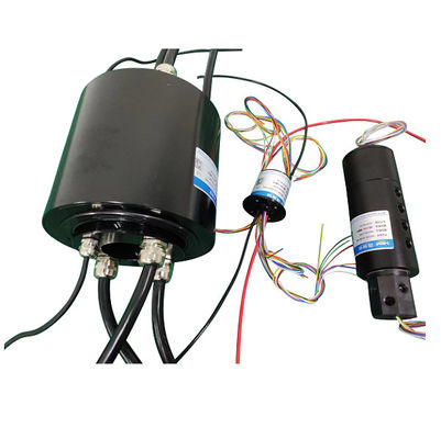 48 Circuito de anillo de deslizamiento híbrido que transfiere señal HF USB y Ethernet con eje sólido